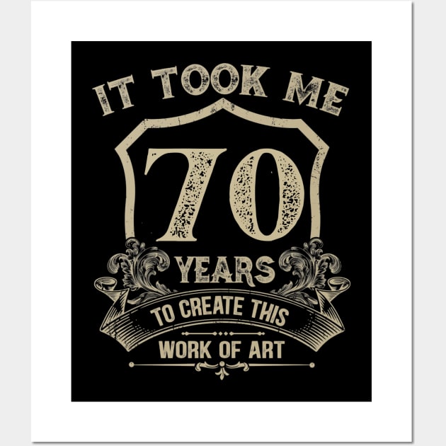 70th birthday Wall Art by Jandjprints